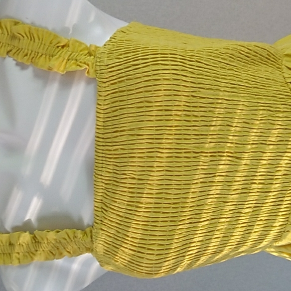 NSR Beautiful  little dress yellow mustard women size  M  nwt - Picture 3 of 8